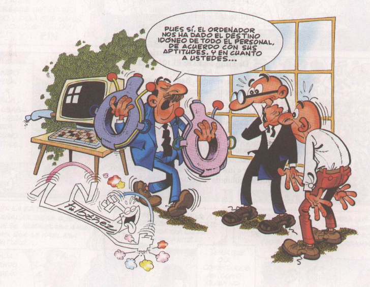 Portada de Mortadelo y Filemón, El ordenador que horror. Ibañez